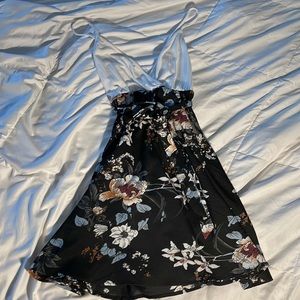 Spaghetti strap floral dress